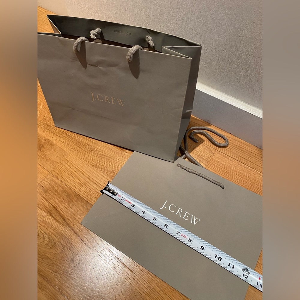 J.Crew small shopping bags set of 2